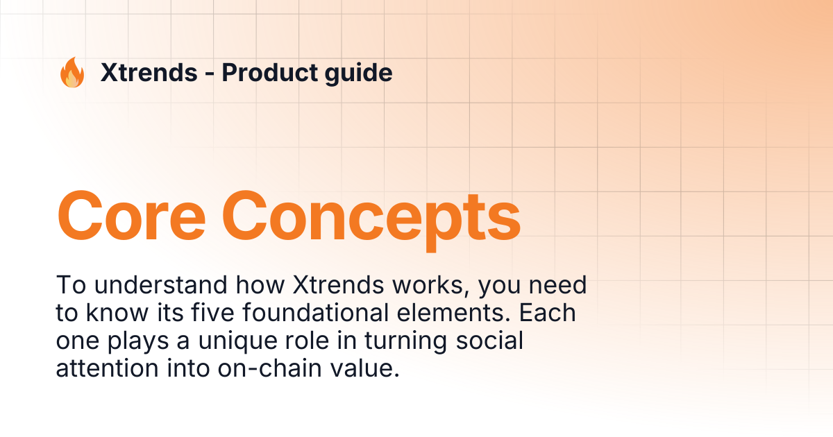 Core Concepts | Xtrends - Product guide